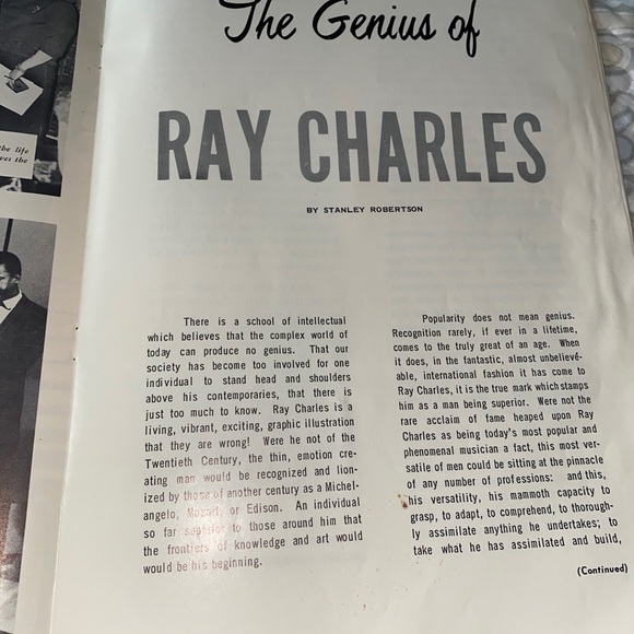 1960's Ray Charles concert program - Picture 6 of 6